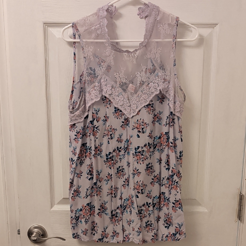 No Boundaries Floral Print Top